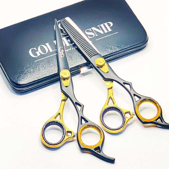 Barber Scissor Set Cutting And Thinning Shears - Picture 1 of 3